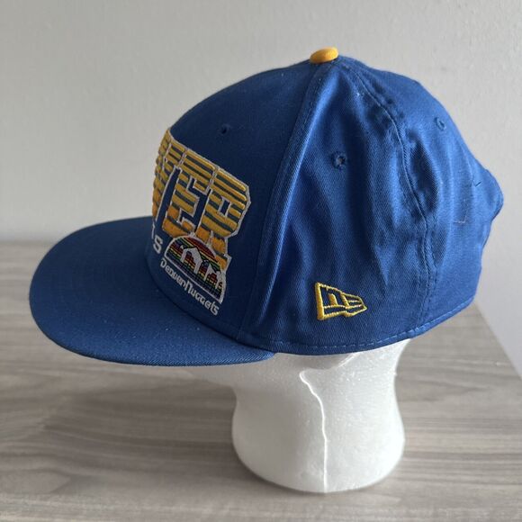 New Era Hardwood Classics Adjustable SnapBack Hat Blue Denver Nuggets NBA - Picture 5 of 7